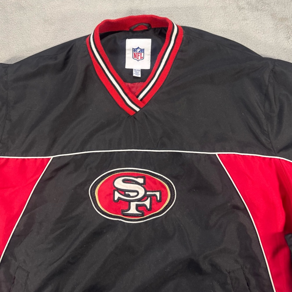 Y2K NFL San Francisco 49ers Pullover Size XXL Spellout - Picture 2 of 4